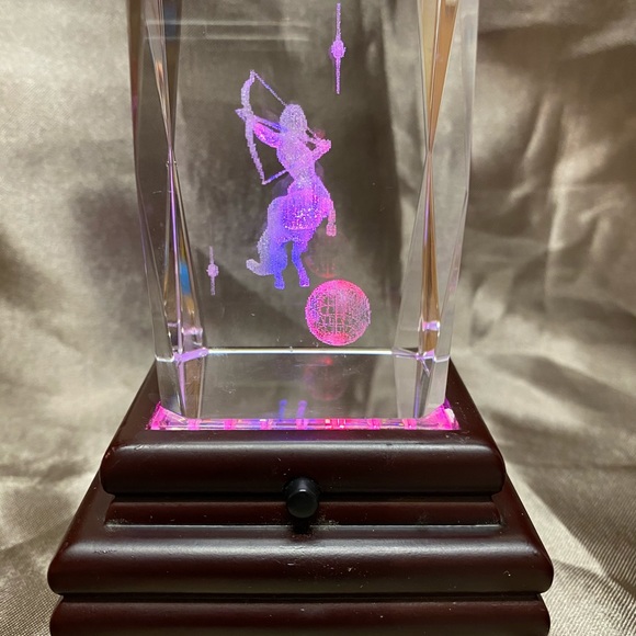 Sagittarius Glass Lighted Figurine - Picture 2 of 8